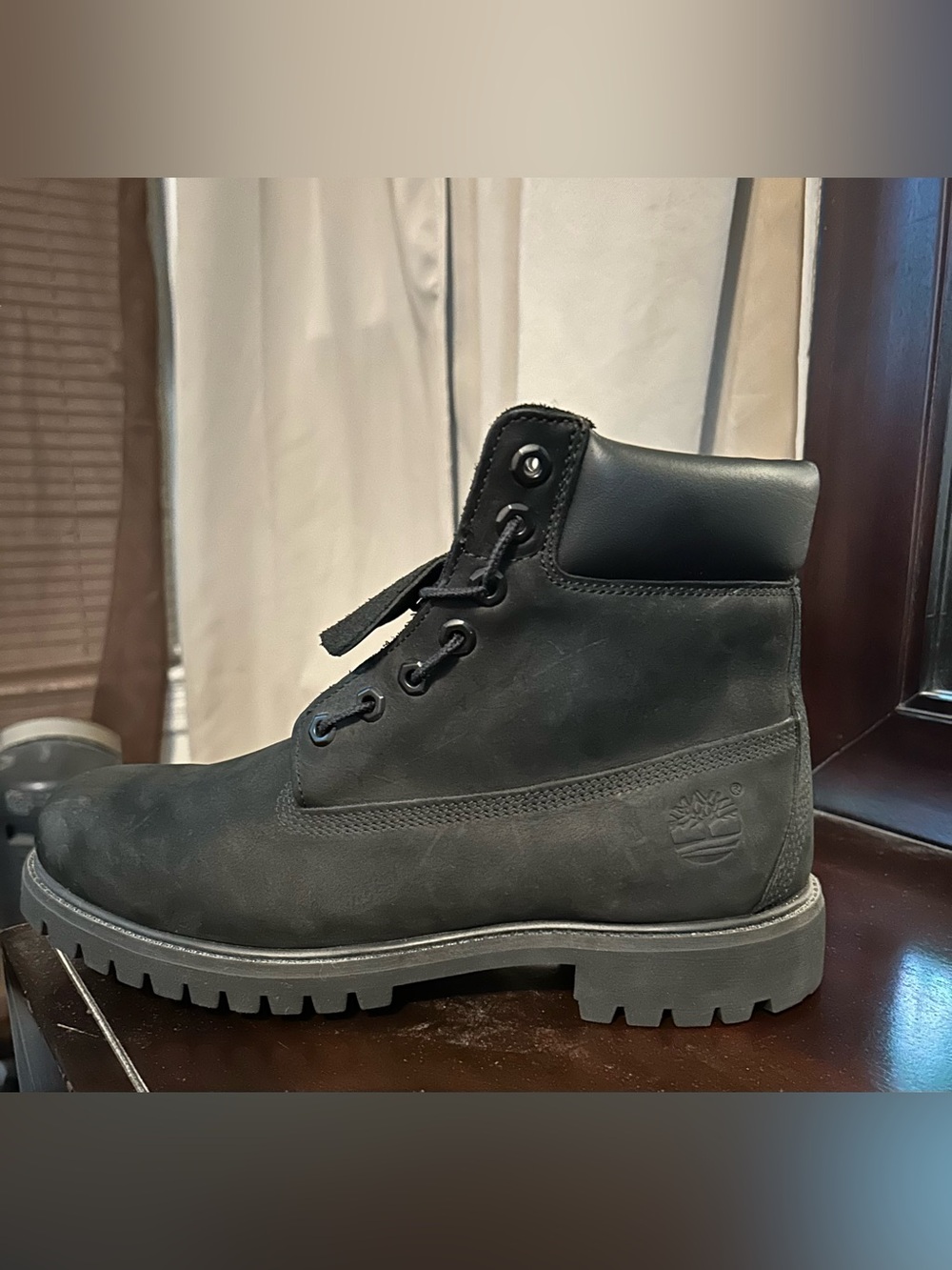 Timberland Men's Black Leather Lace-Up Ankle Boots